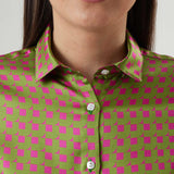 Camicie donna colorate particolari eleganti colori vivaci fantasie colorate blusa seta cotone grafiche disegni Colourful women's shirts elegant unique bright colours colourful patterns silk cotton blouse graphic designs