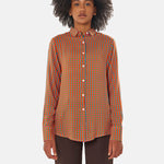 Camicie donna colorate particolari eleganti colori vivaci fantasie colorate blusa seta cotone grafiche disegni Colourful women's shirts elegant unique bright colours colourful patterns silk cotton blouse graphic designs