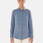 Camicie donna colorate particolari eleganti colori vivaci fantasie colorate blusa seta cotone grafiche disegni Colourful women's shirts elegant unique bright colours colourful patterns silk cotton blouse graphic designs