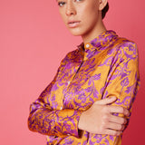 camicia da donna particolare elegante colori vivaci fantasie colorate blusa