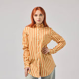 Camicia donna in cotone elasticizzato oversize elegante particolare e colorata