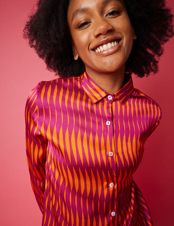 camicia da donna particolare elegante colori vivaci fantasie colorate blusa cotone 