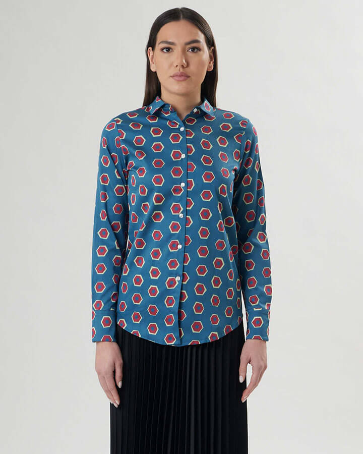 Camicie donna colorate particolari eleganti cotone bluse fantasia seta