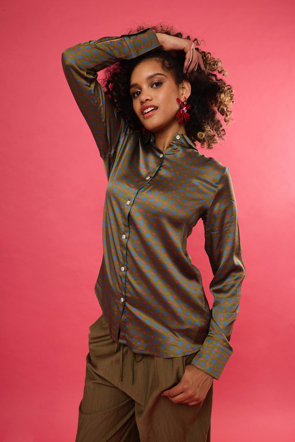 CAMICIA MANICA LUNGA NENETTE NERO - Glamour Store CAMICIA MANICA LUNGA NENETTE NERO - Glamour Store