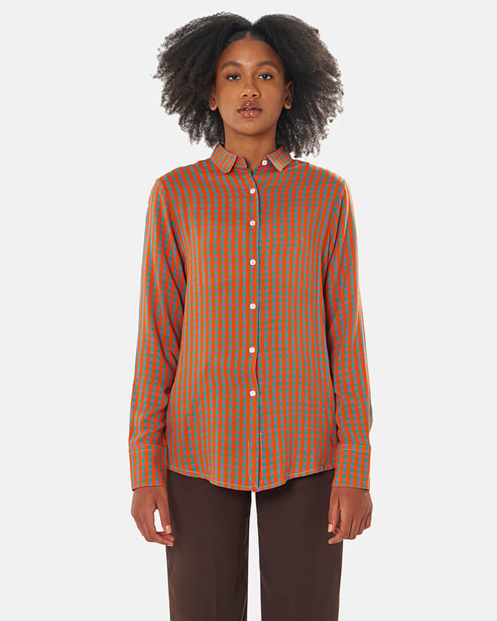 Camicie donna colorate particolari eleganti colori vivaci fantasie colorate blusa seta cotone grafiche disegni Colourful women's shirts elegant unique bright colours colourful patterns silk cotton blouse graphic designs