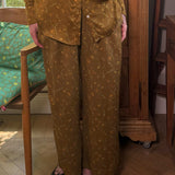 Mustard Oriental Ramage Trousers